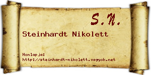 Steinhardt Nikolett névjegykártya